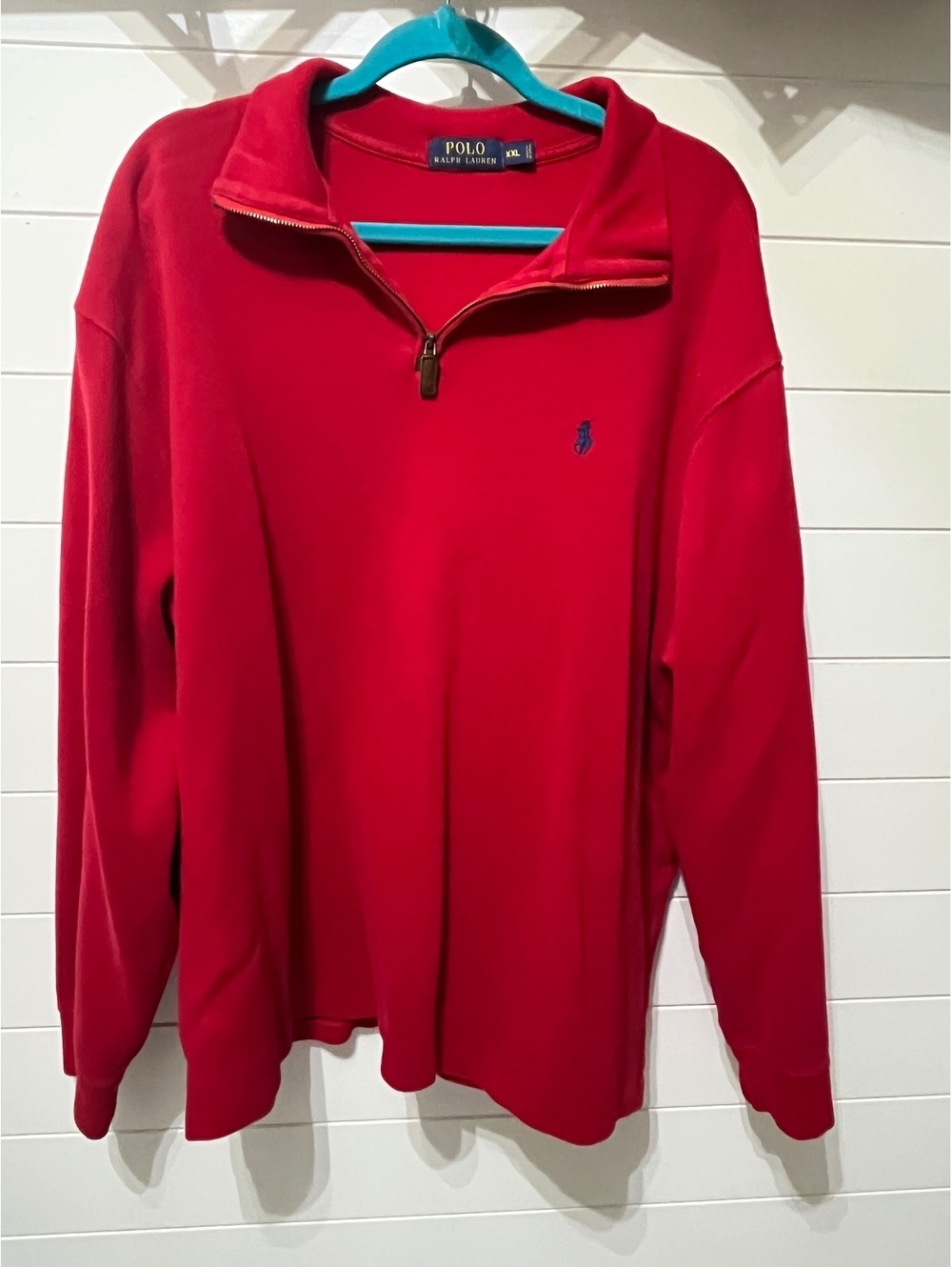 Polo Ralph Lauren XXL Red Estate Rib Pullover